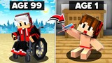 Minecraft But I Am Getting YOUNGER
