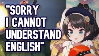 SORRY, I CANNOT UNDERSTAND ENGLISH