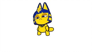 Ankha cat cat กำลังวิ่งอยู่