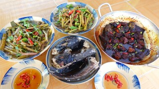 Chén Canh Cá Cắm Câu • Canh Chua Rau Muống Đồng Cùng Cá Kho Tiêu Thơm Nồng | MTQH