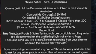 Steven Kotler – Zero To Dangerous Course Download