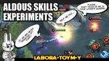 HOW TO COUNTER ALDOUS? - EXPERIMENTS WITH ALDOUS - MLBB - MOBILE LEGENDS LABORATOYMY