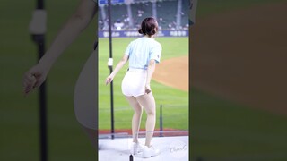 감동받은 홍라 표정ㅋㅋ 최홍라 HongRa #치어리더 #직캠 #프로야구 #fancam #cheerleader