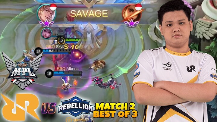 SAVAGE PERTAMA DI MPL S8!! ALBERTO GILATO MANTAPTOO ALBERT!!! RRQ VS RBL MATCH 2