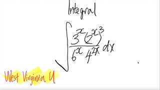 West Virginia U: exp integral  ∫3^x (2^x)^3/((6^x 4^(2x)) dx