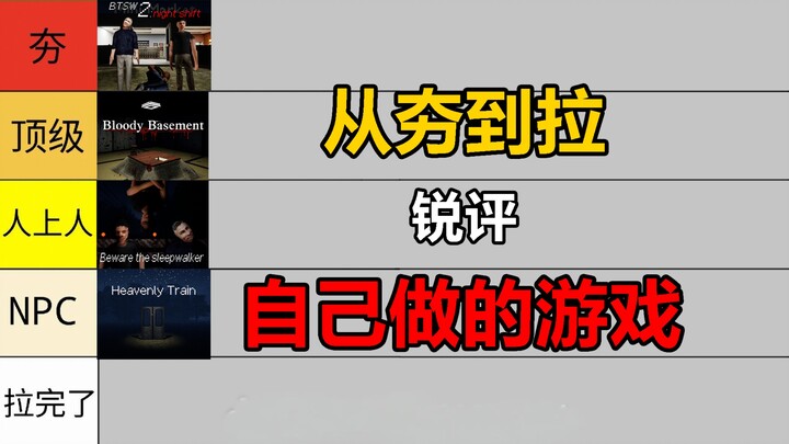 จากฮั่งถึงลาหฺวีวิจารณ์เกมที่ตัวเองทำ