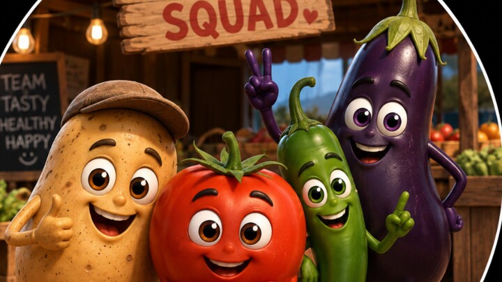 Funny Vegetable Cartoon | Aloo Tamatar Mirchi