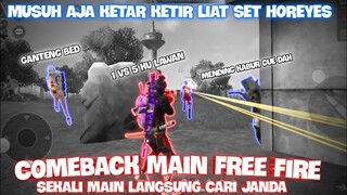 HOREYES COMEBACK MAIN FREE FIRE SEKALI MAIN LANGSUNG JADI PRO PLAYER