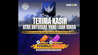 KODE REDEEM FREE FIRE HARI INI SAMPAI JAM 12 MALAM
