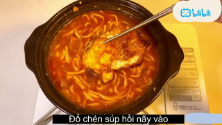 Mì cay cà tím món ăn củ chuối  #amthuc