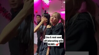 Lisa with rose ChaeLisa send off 🌸 #lisa #rose #blackpink