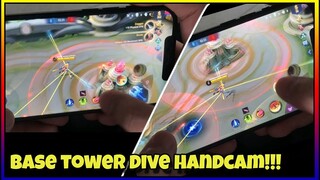 DIFFERENT TOWER DIVE + HANDCAM THAT CAN BAIT ENEMIES | MLBB