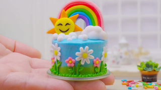 ตกแต่งเค้กเรนโบว์จิ๋วแสนสวย แฮ็คเค้ก Fondant จิ๋วสุดเจ๋ง