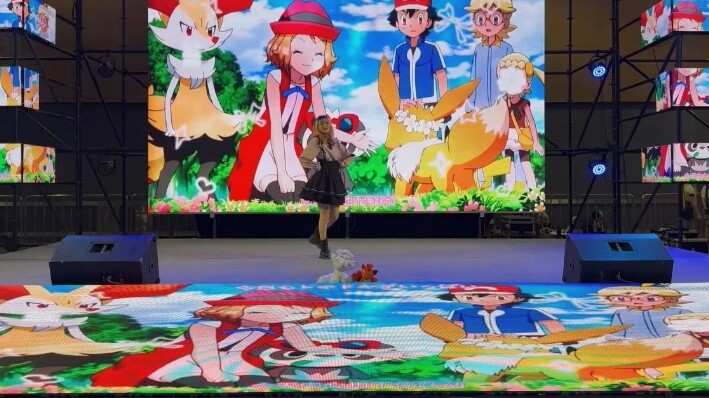 I danced to Serena's character song Dreamdream at the comic convention [Original Amplitude]