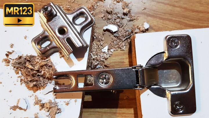 我之前怎么不知道这些技巧呢！- A 60-year-old carpenter teaches you how to repair furniture hinges