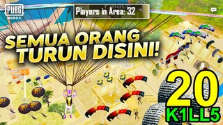 EVENT TERBARU KERAS! 32 ORANG DI AREA YG SAMA TEMBUS 20 K1LLS - PUBG MOBILE