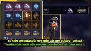 Free Fire| Sự kiện hiếm có đổi huy hiệu lấy 250 KC quá ngon - Hành động vừa đi vừa ném tiền đẹp quá!