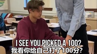 当老师让你自己给自己的作业评分: