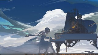 [quá trình vẽ void][Genshin Impact]Requiem for the Sky-Day[Panel Painting]