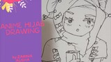 anime hijab drawing