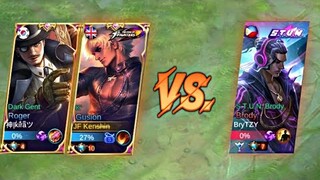 KENSHIN WITH TOP GLOBAL ROGER VS TOP GLOBAL BRODY MOBILE LEGENDS