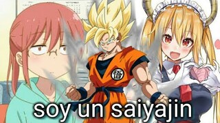 ¿QHPS si goku fuera al mundo de kobayashi-san chi no maid dragon? capitulo 1