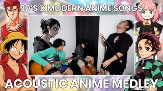 90s Anime Songs Meet Modern Anime Songs Medley by Onii Chan | Acoustic Anime Music Compilation