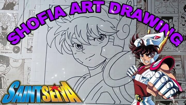 drawing anime saint Seiya
