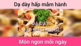 Dạ dày hấp mắm hành