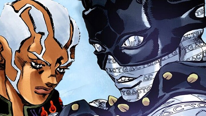 Introduction of Enrico Pucci and his substitute in the <Stone Ocean>