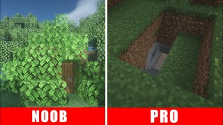 NOOB vs PRO Make Secret Base in Minecraft