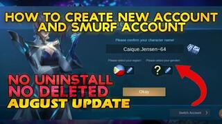 HOW TO CREATE NEW ACCOUNT & SMURF ACCOUNT | Mobile Legends Bang Bang: