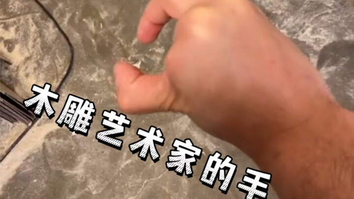 Đôi tay của một người thợ khắc gỗ, các tác phẩm của ông không được ưa chuộng, nhưng đôi tay của ông 