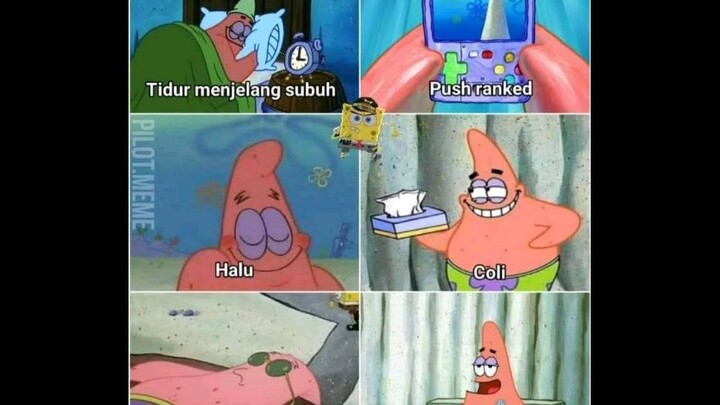 Asupan meme spongebob part 2 | Sc : YT : Kucing ngememe