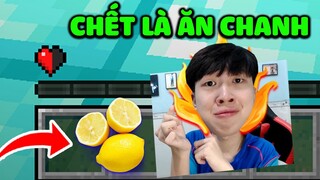 VINH BỊ ĂN CHANH SẤP MẶT VÌ PARKOUR CHỈ 0,5 Tim TRONG MINECRAFT | THỬ THÁCH ĐÁNG SỢ QUÁ HUHU