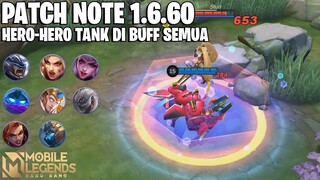 HILDA REVAMP, GROCK BUFF, MASHA BUFF, ZHASK REVAMP, BAXIA BUFF - PATCH NOTE 1.6.60 MOBILE LEGENDS