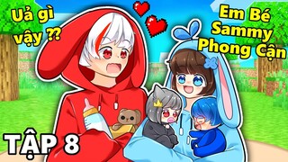 MINECRAFT 100 ĐỨA TRẺ [Tập 8]- Mèo Simmy Bất Ngờ Sinh Ra EM BÉ SAMMY VÀ PHONG CẬN