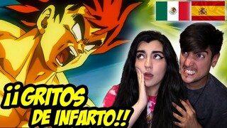 ESPAÑOLES REACCIONAN A DRAGON BALL LATINO VS ESPAÑOL⚡GOKU ES UN SUPER SAIYAJIN ⚡🐉GOKU VS LORD SLUG🐉