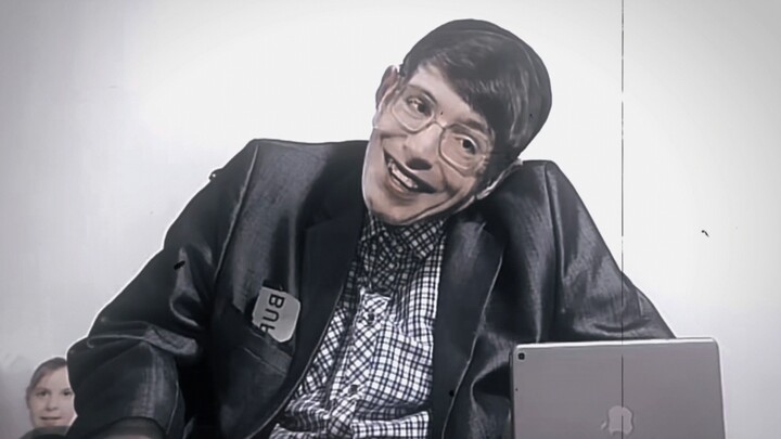 “Bukankah Hawking sudah meninggal?” “Hanya sekadar candaan”