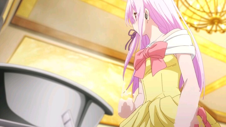 In order to support the useless male protagonist, the sickly pink-haired girlfriend actually does th