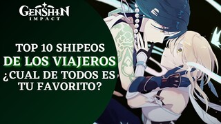 Top 10 shipeos mas famosos DE LOS VIAJEROS // Genshin Impact Lore