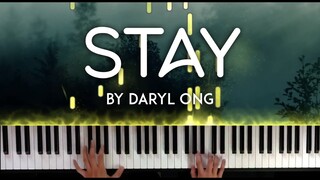 Stay by Daryl Ong piano cover with lyrics | free sheet music