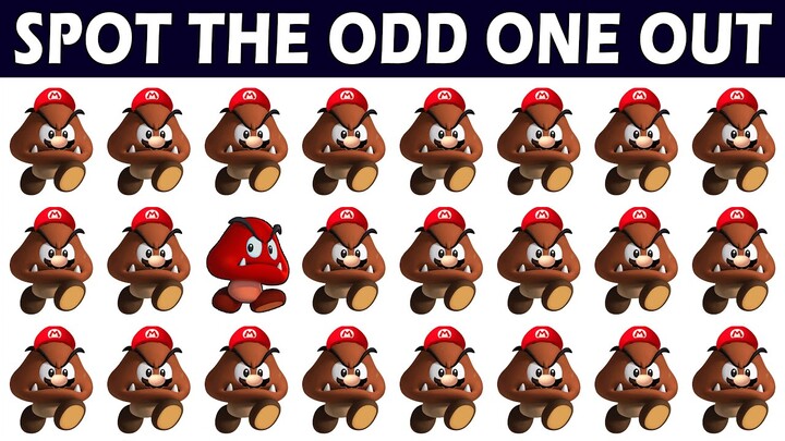 Can you Solve the Maze Puzzles #45 | Spot The Odd Super Mario | Spot the Difference Super Mario Quiz