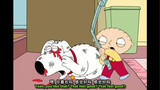 Stewie真是往死里打Brian啊
