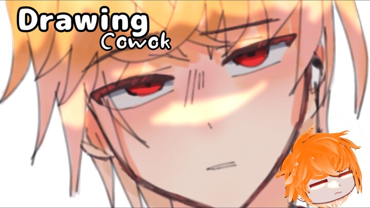 Drawing cowok||oc sendiri