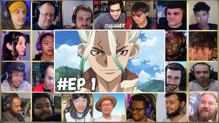 [20+ Reactions]  Dr. Stone Season 3 Episode 1 Mega Reaction Mashup | ドクターストーン