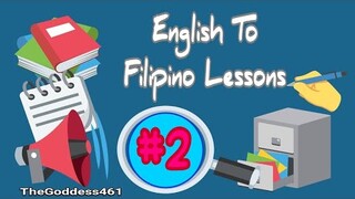 English-Filipino Lessons #2 With Audio