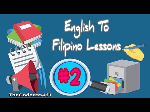 English-Filipino Lessons #2 With Audio