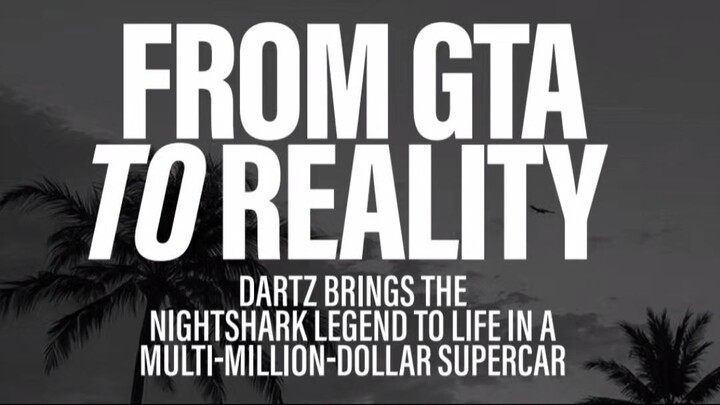 GTA NightShark will hit the Roads as DARTZ BLACK$HARk