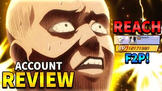 A F2P IS TOP 5 ON MY SERVER! Account Review (Reach) | One Punch Man The Strongest